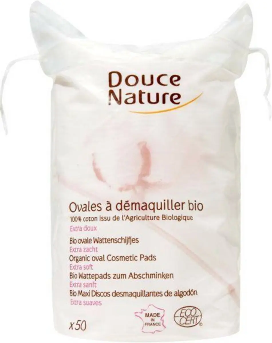 Douce Nature Biologische Watteschijfjes Ovaal - 50 Stuks