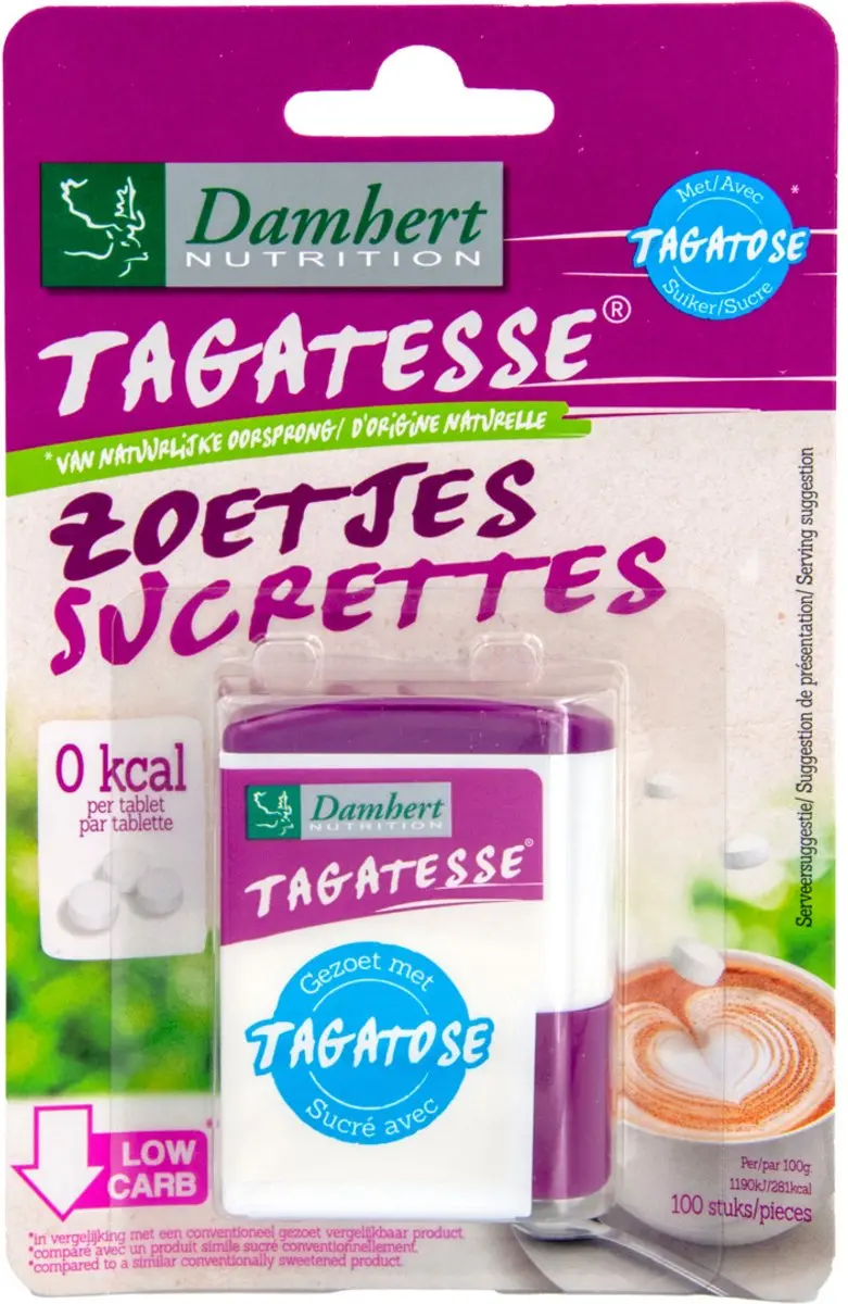 Damhert Tagatesse D-tagatose Dispenser - 100 Stuks - Wit