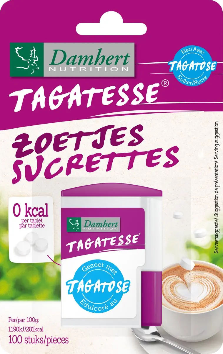 Damhert Tagatesse D-tagatose Dispenser - 100 Stuks - Wit