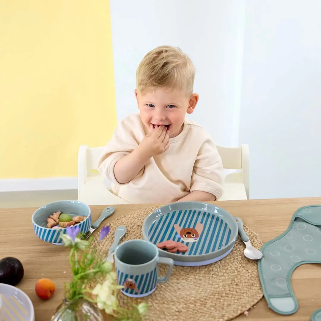 Lässig Tiny Team Kinderservies – 3-delig – Hond – Porselein – Antislip