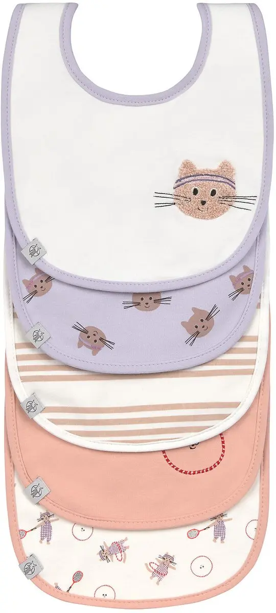 Lässig Value Pack Bib 5 pcs Tiny Team Cat