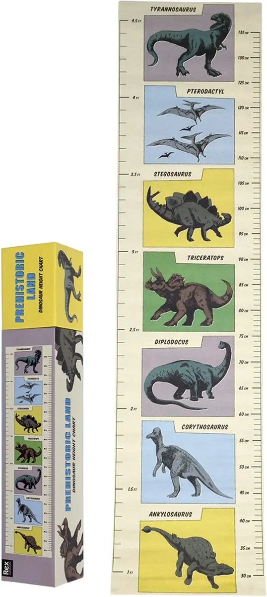 Rex London Dinosaurus groeimeter lengte meter