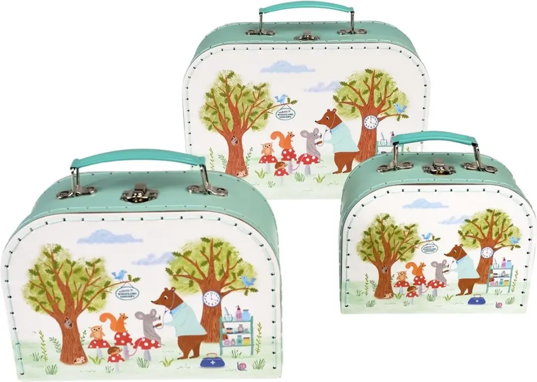 Kofferset (3st) Woodland Friends van Rex London