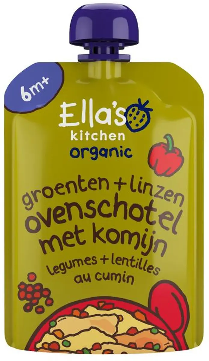 Ella’s Kitchen Biologisch Groente Ovenschotel Linzen 130g