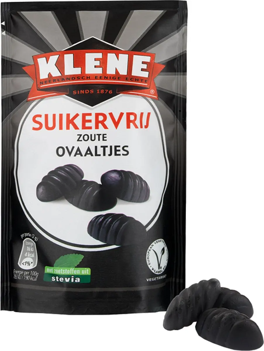 Klene Zoute Ovaaltjes Suikervrij 110g