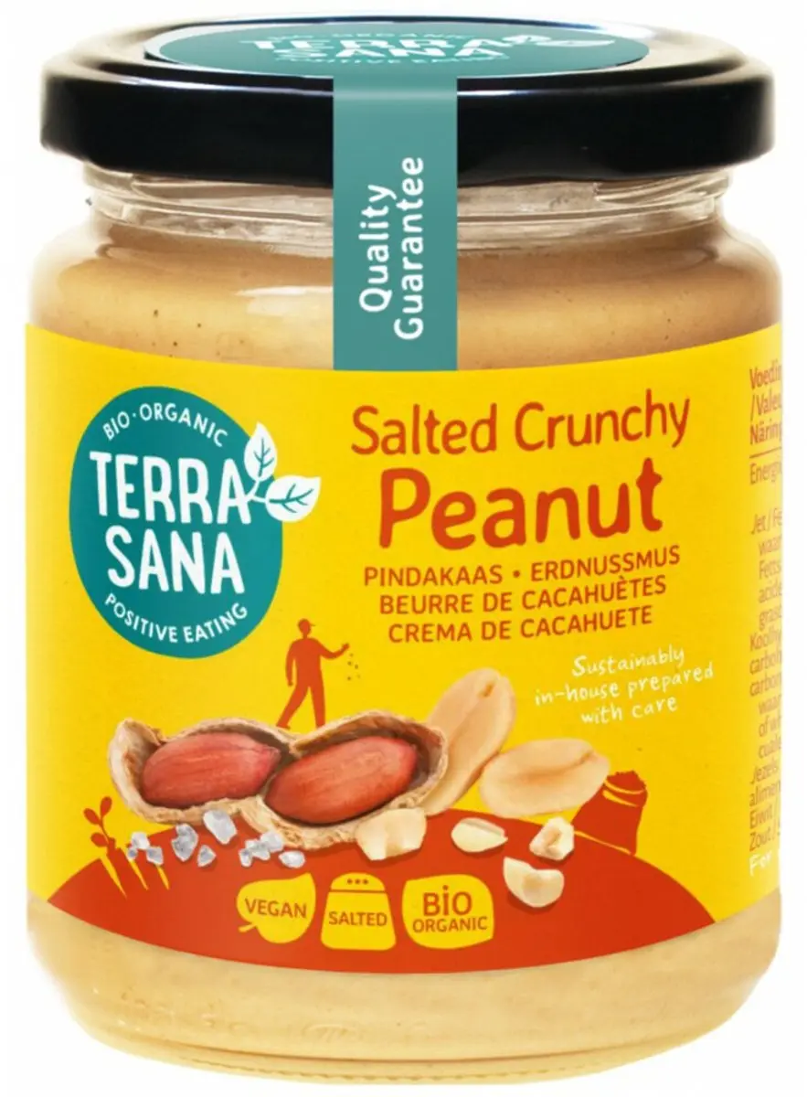 Terrasana Pindakaas Crunchy Bio 250g