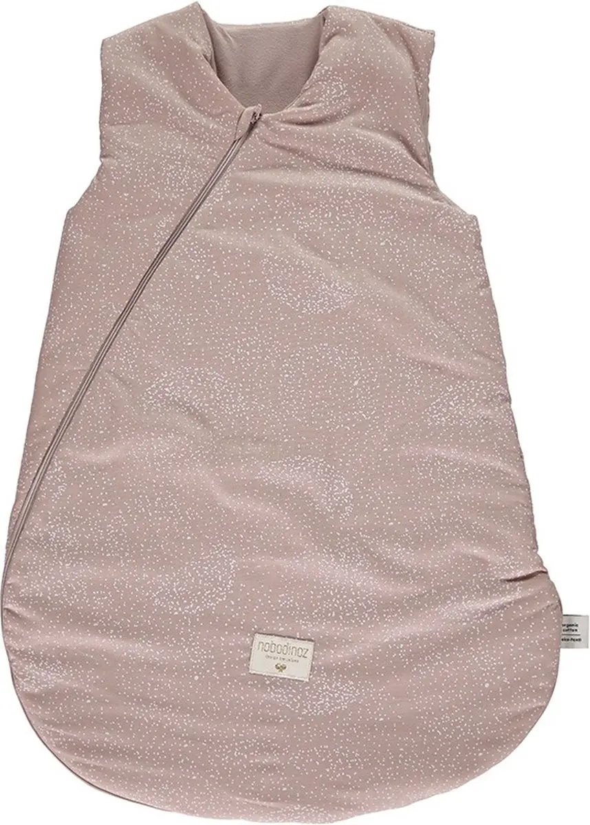 Nobodinoz Cocoon slaapzak White bubble Misty pink mid-season