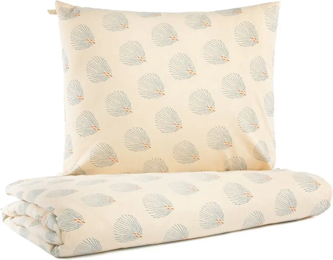 Nobodinoz Beddengoed Junior White Gatsby / Antique green