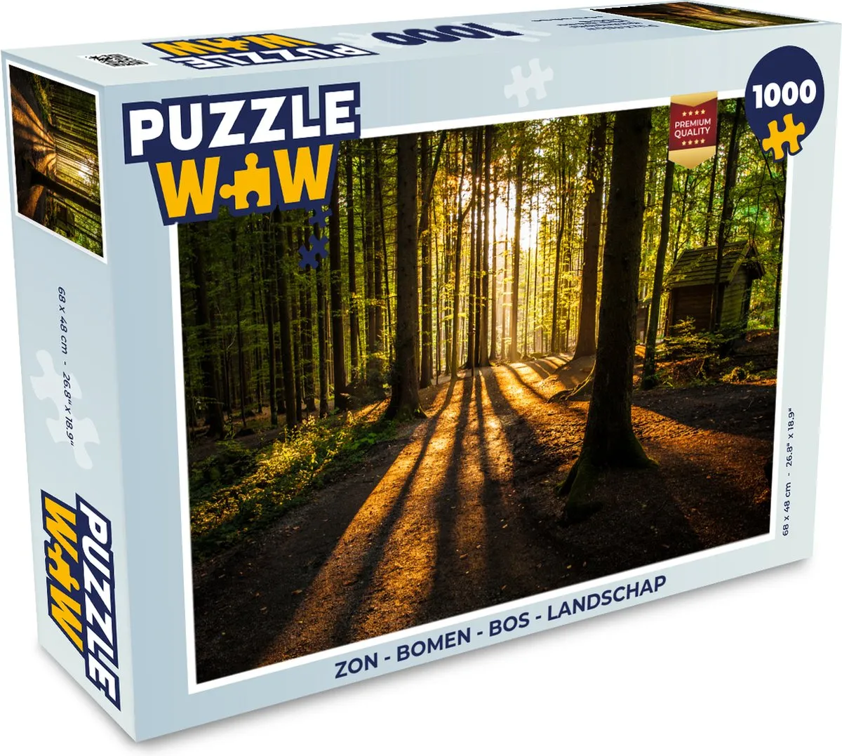 PuzzleWow Bos Landschap Legpuzzel 1000 Stuks - Multicolor