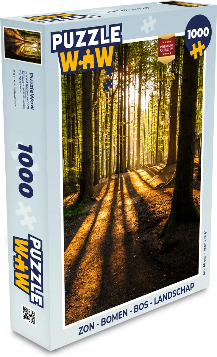 PuzzleWow Bos Landschap Legpuzzel 1000 Stuks