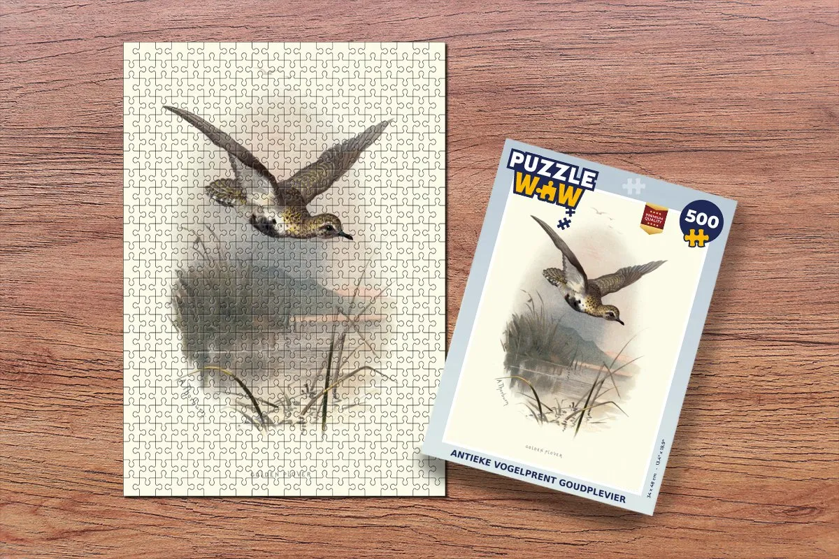 PuzzleWow Antieke Vogelprent Legpuzzel 500 Stuks - Multicolor