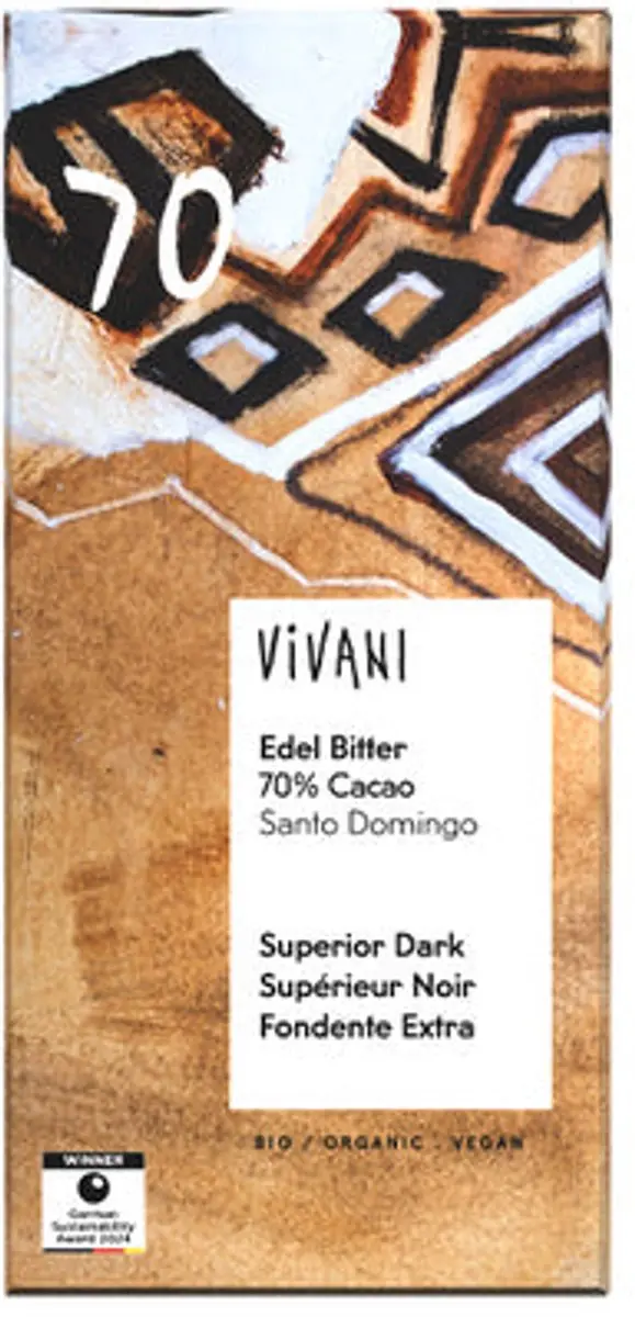 Vivani Superior Dark 70% Santo Domingo Bio 80g