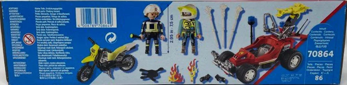 Playmobil Brandweer Set Blus-Buggy 70864 - Geel/Rood