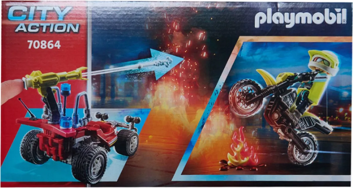 Playmobil Brandweer Set Blus-Buggy 70864 - Geel/Rood