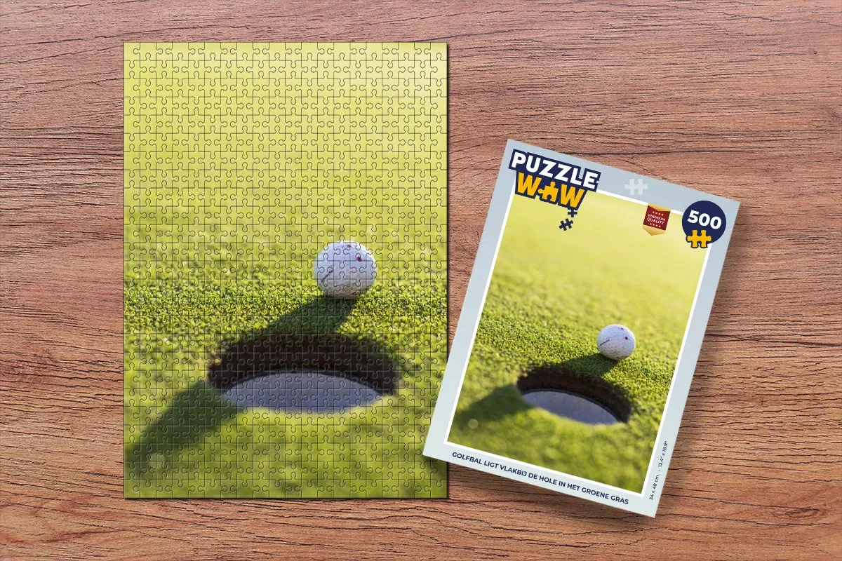 PuzzleWow Legpuzzel Golfbal 500 Stuks - Multicolor
