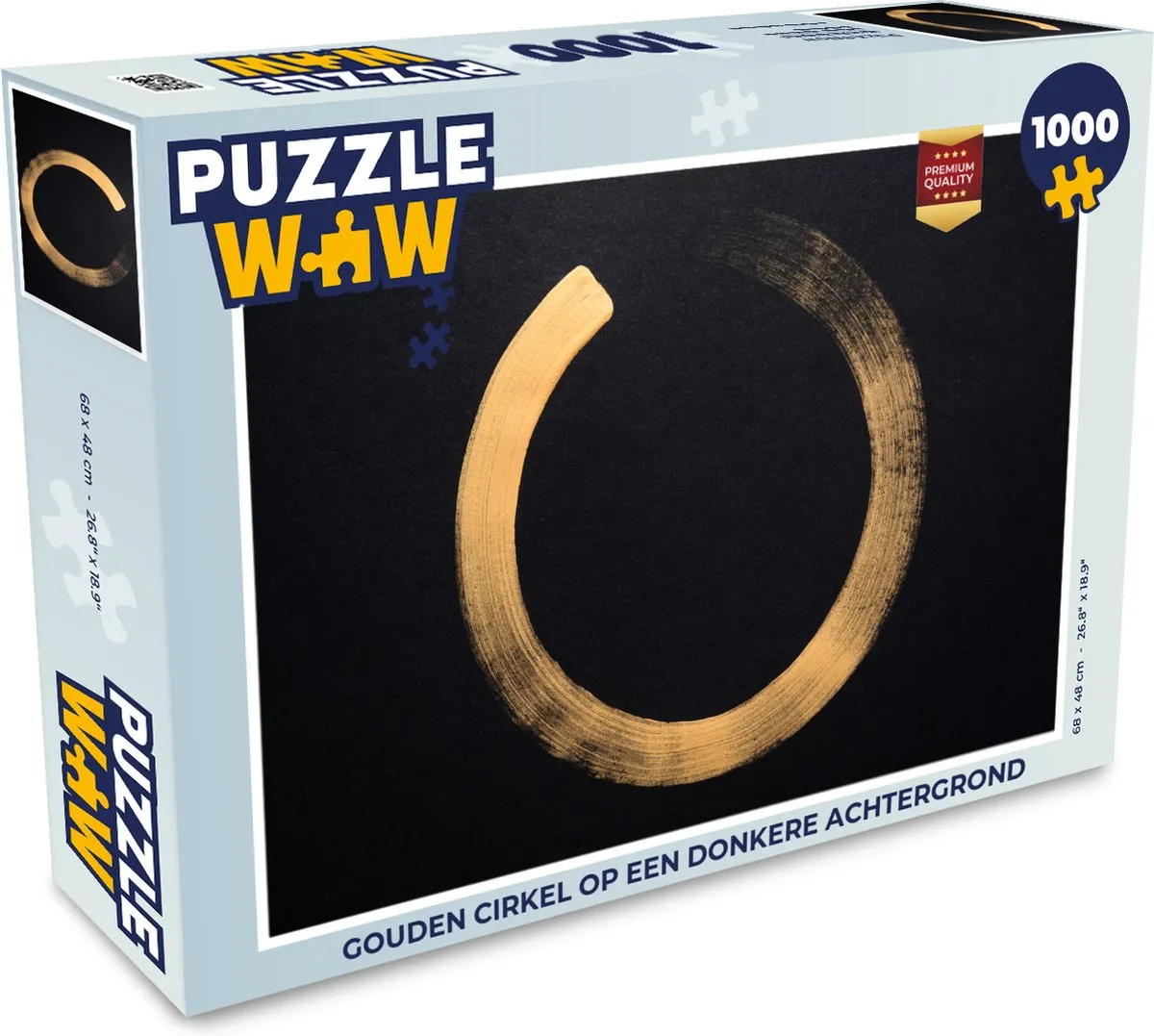 PuzzleWow Legpuzzel Gouden Cirkel 1000 Stuks - Multicolor