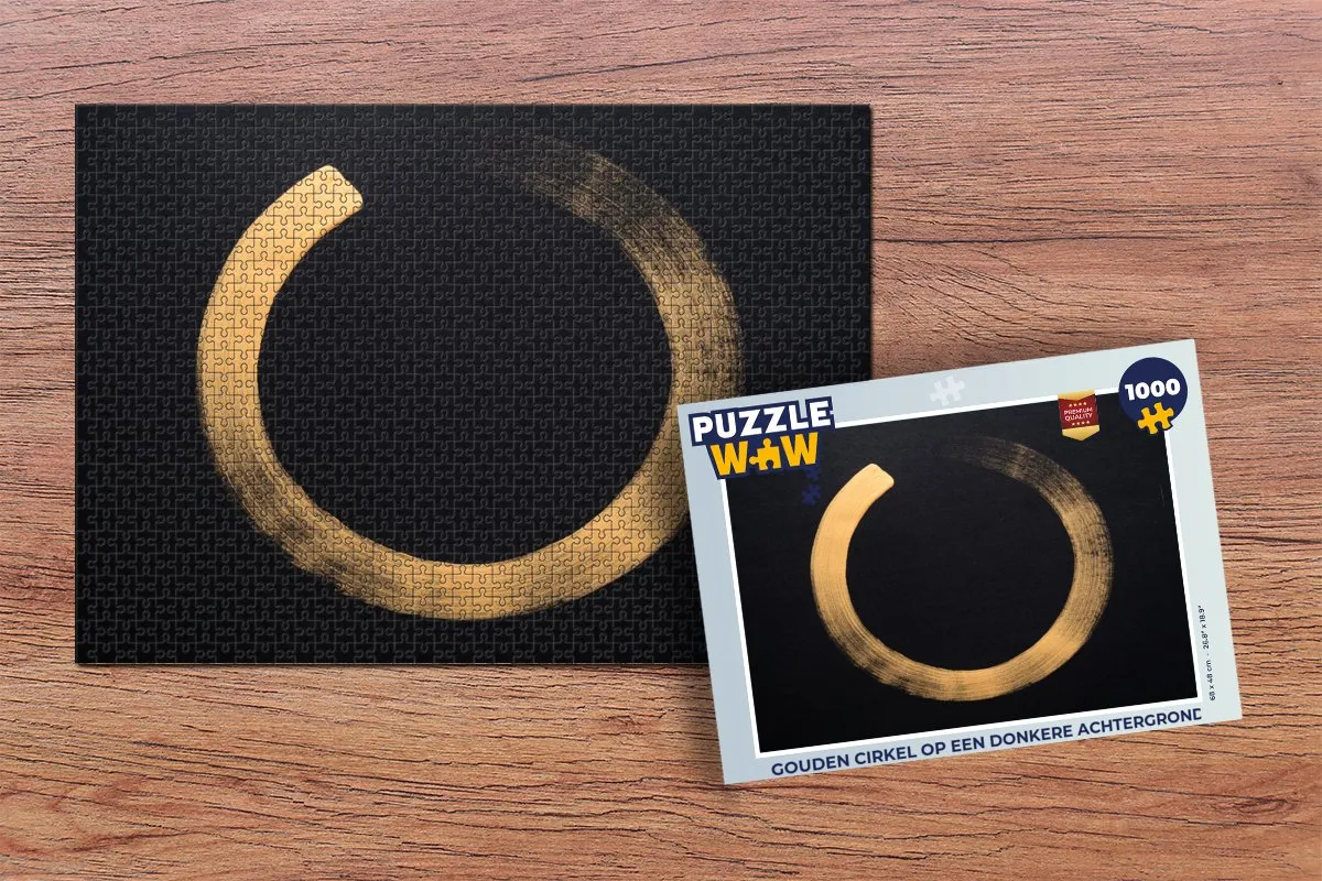 PuzzleWow Legpuzzel Gouden Cirkel 1000 Stuks - Multicolor