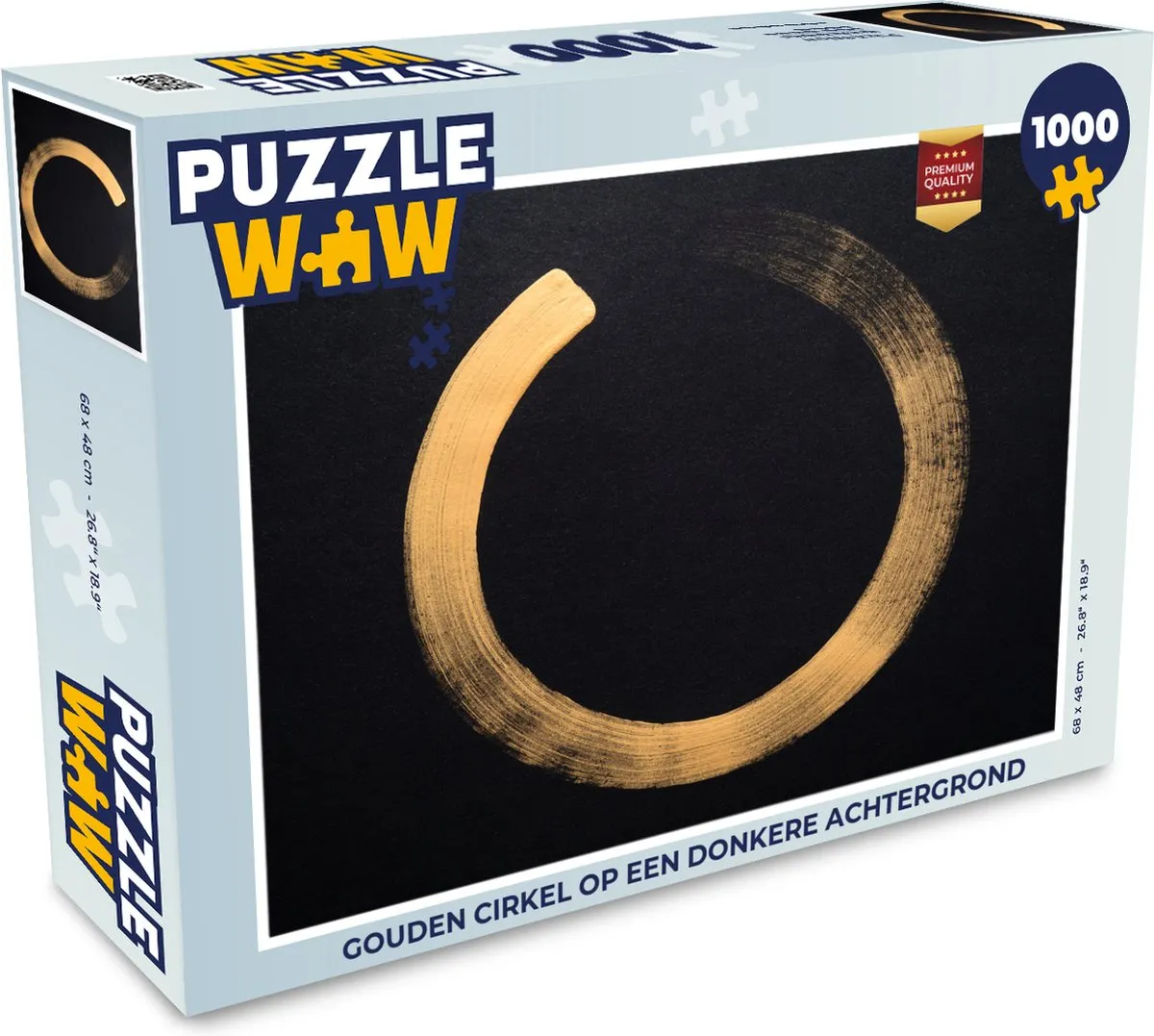 PuzzleWow Legpuzzel Gouden Cirkel 1000 Stuks - Multicolor