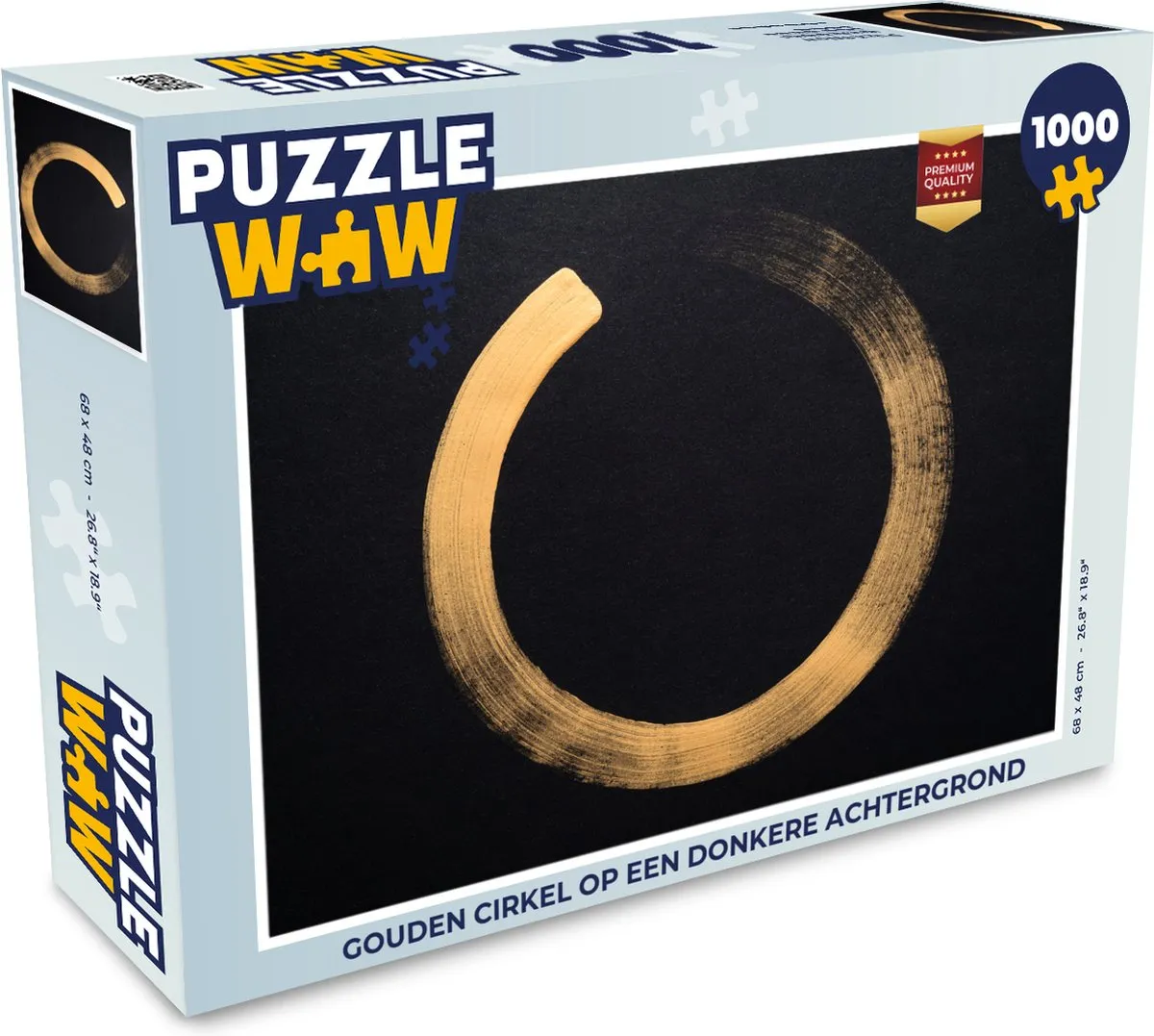 PuzzleWow Legpuzzel Gouden Cirkel 1000 Stuks - Multicolor