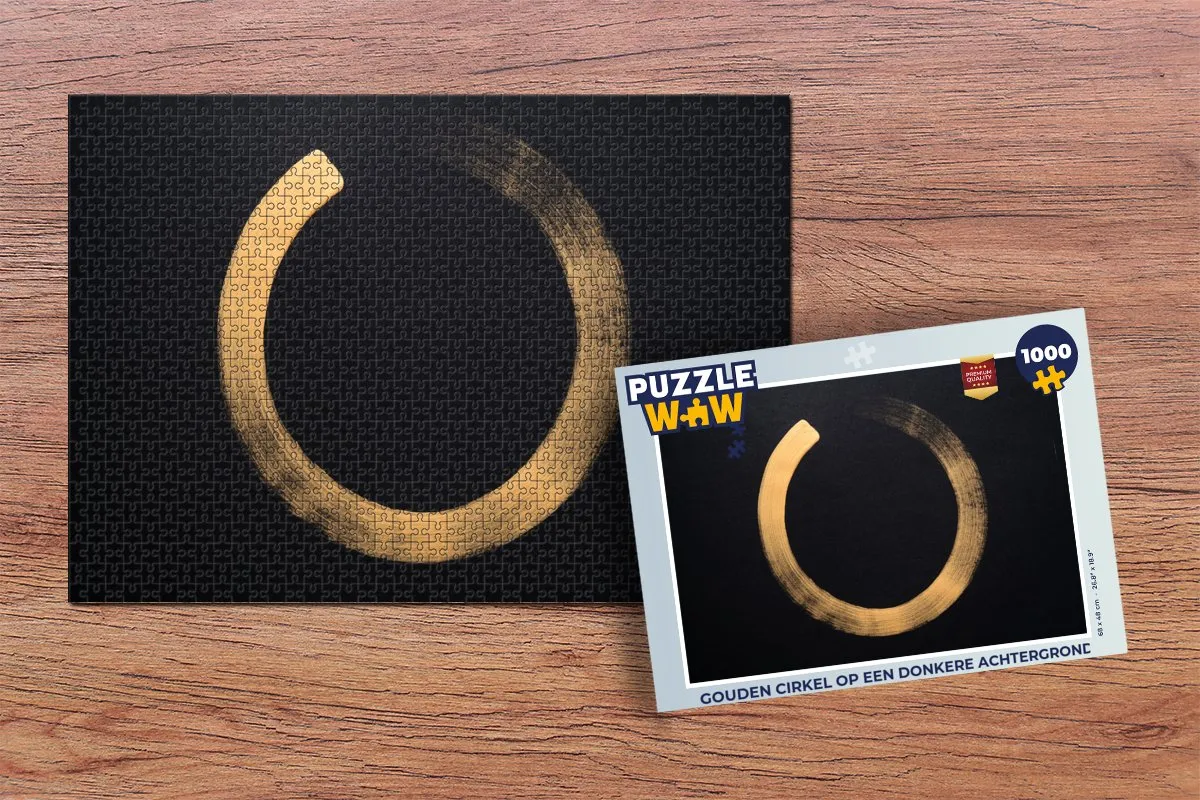 PuzzleWow Legpuzzel Gouden Cirkel 1000 Stuks - Multicolor