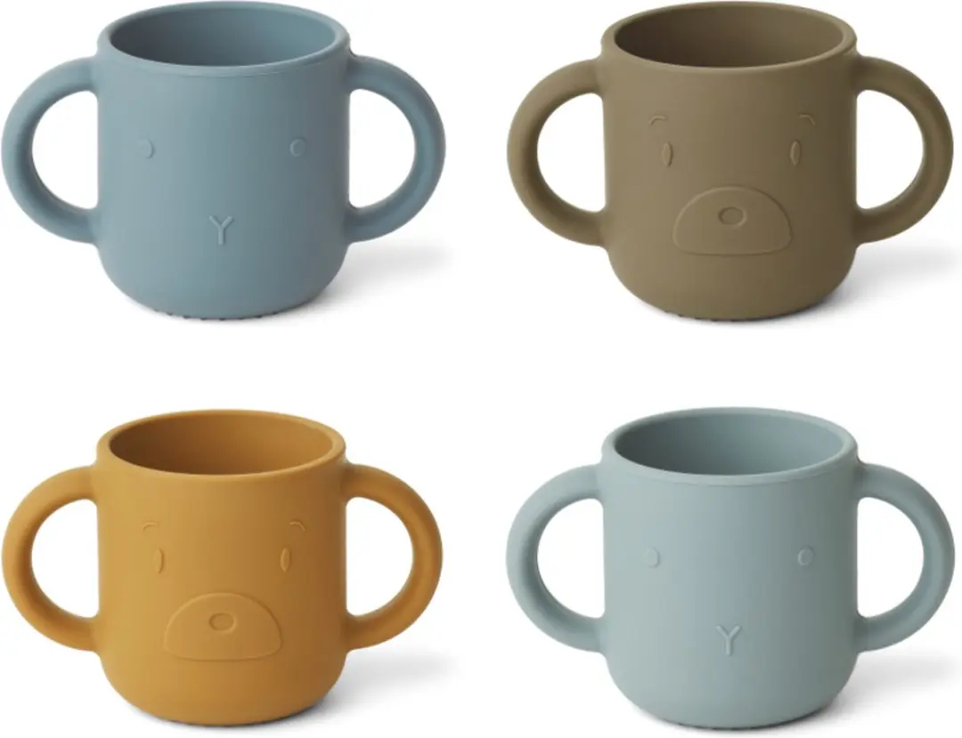 Drinkbekers Oortjes Gene Cup Blue Mix 4 St.