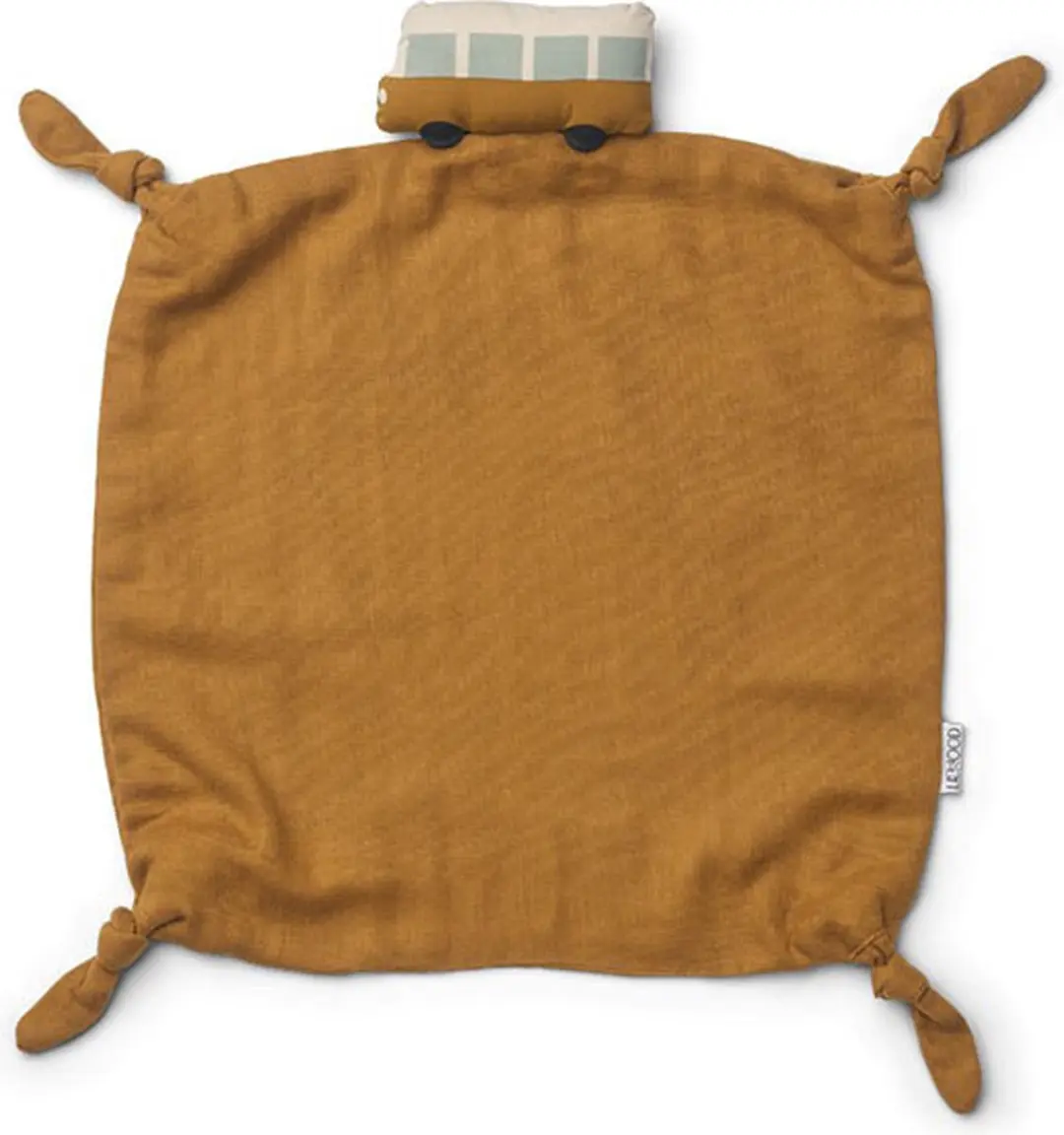 Knuffeldoekje Bus/Golden caramel multi mix