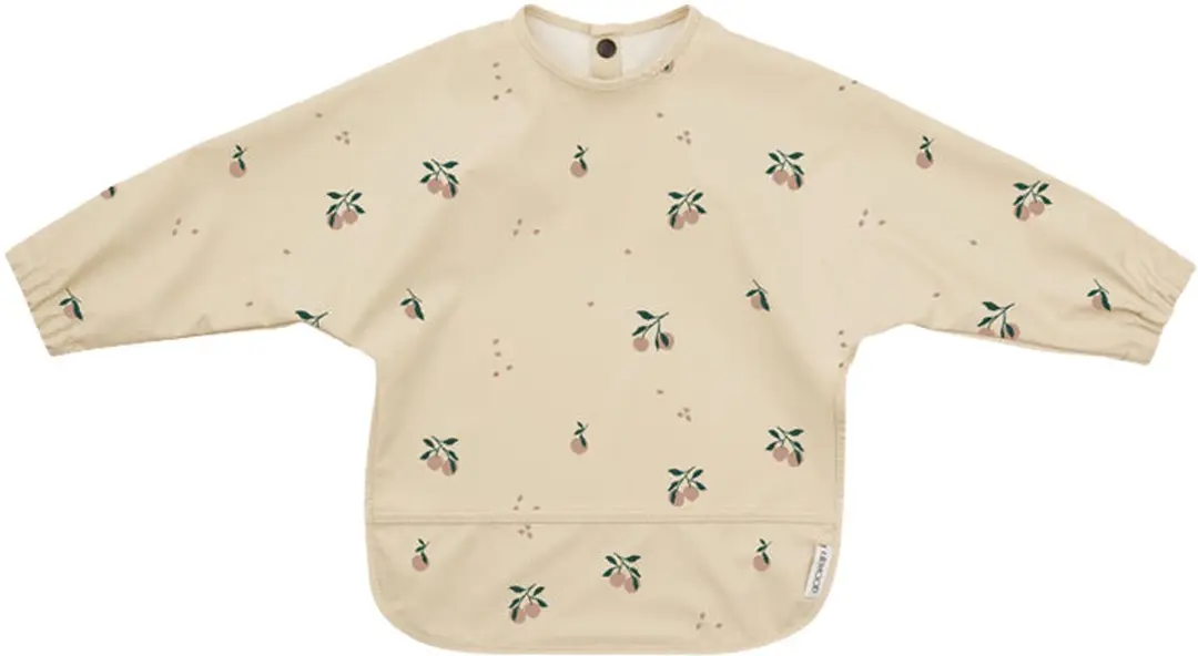 Liewood Merle slabbetje met mouwen Peach/sea shell mix
