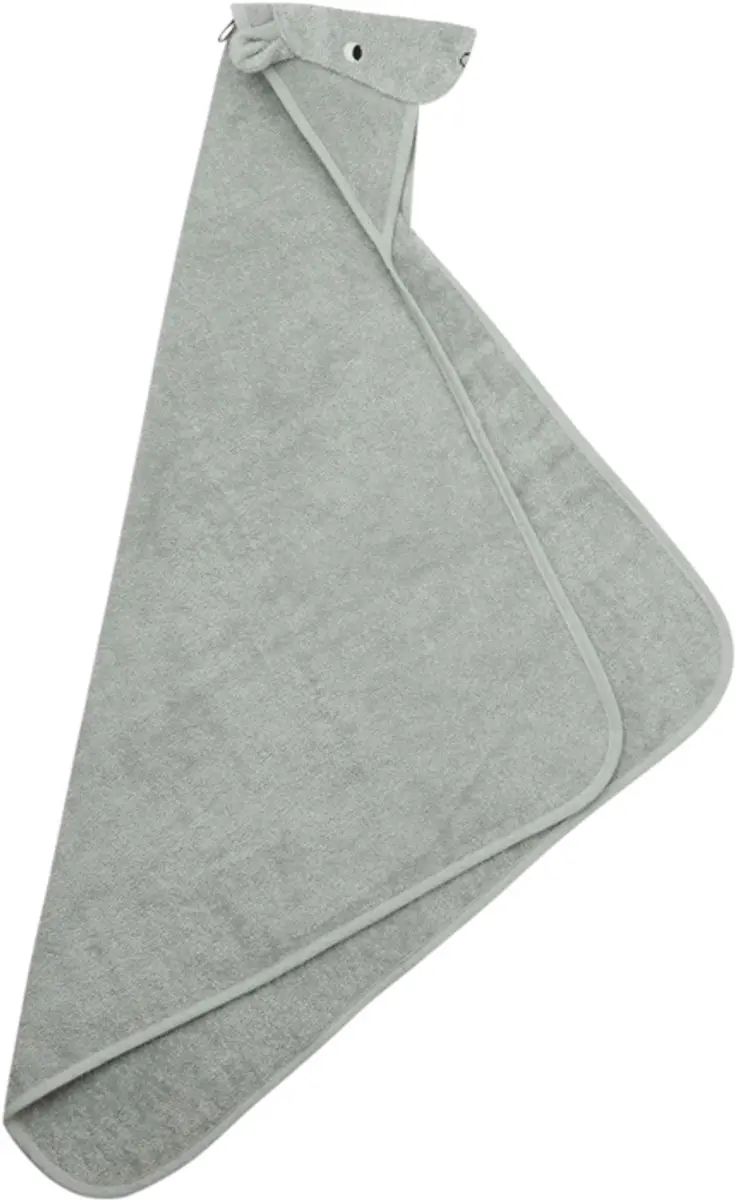Liewood Albert Hippo Badcape - Dove Blue