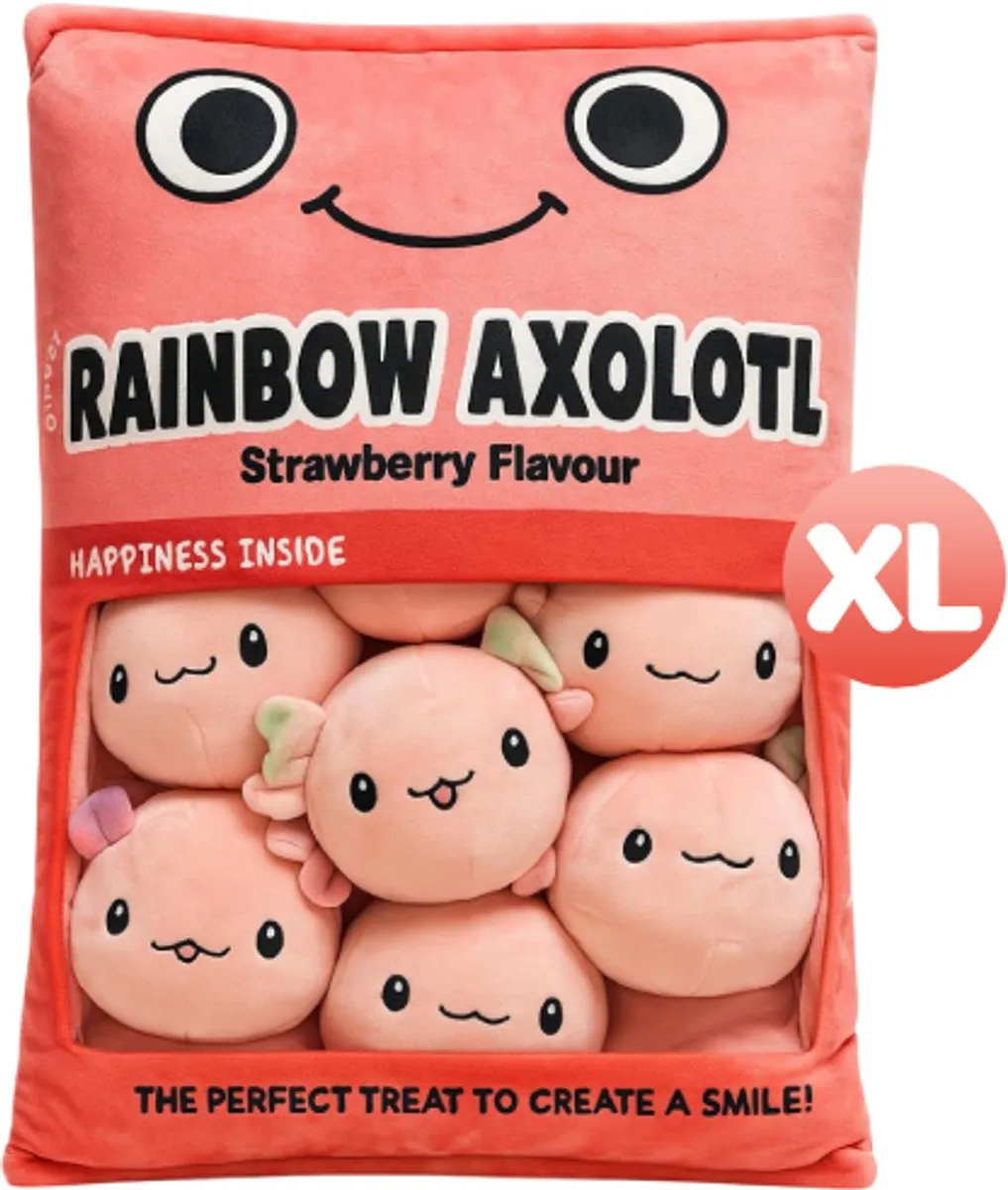 Topknuffels Mini Axolotl Pluche XL 50cm - Angel Axolotl