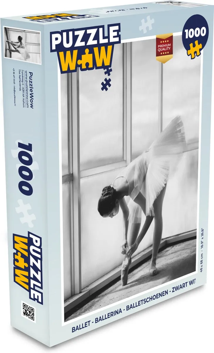 PuzzleWow Ballet Ballerina Legpuzzel 1000 Stuks - Multicolor