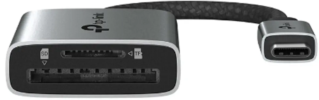 TP-Link UA440C USB 3.2 Type-C Geheugenkaartlezer - Grijs - afbeelding 3 van 4