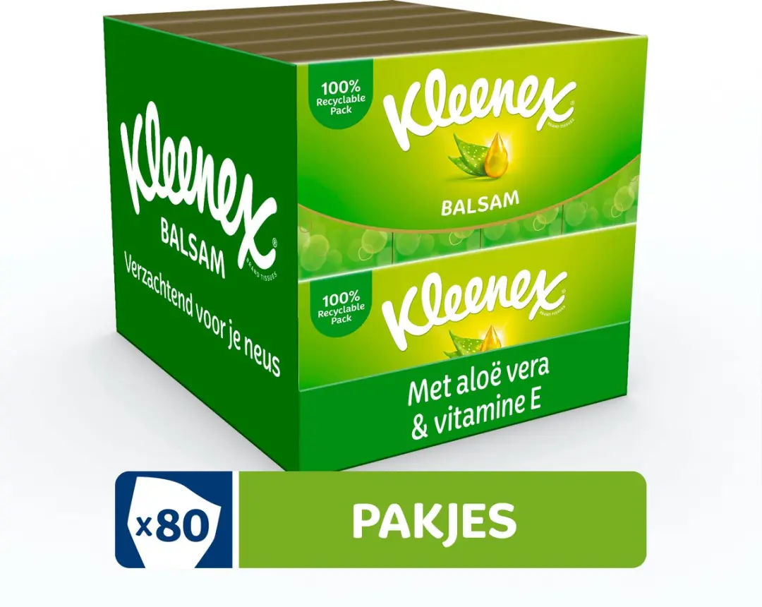Kleenex Balsam Voordeelbox - 80 Zakdoekjes - afbeelding 2 van 6