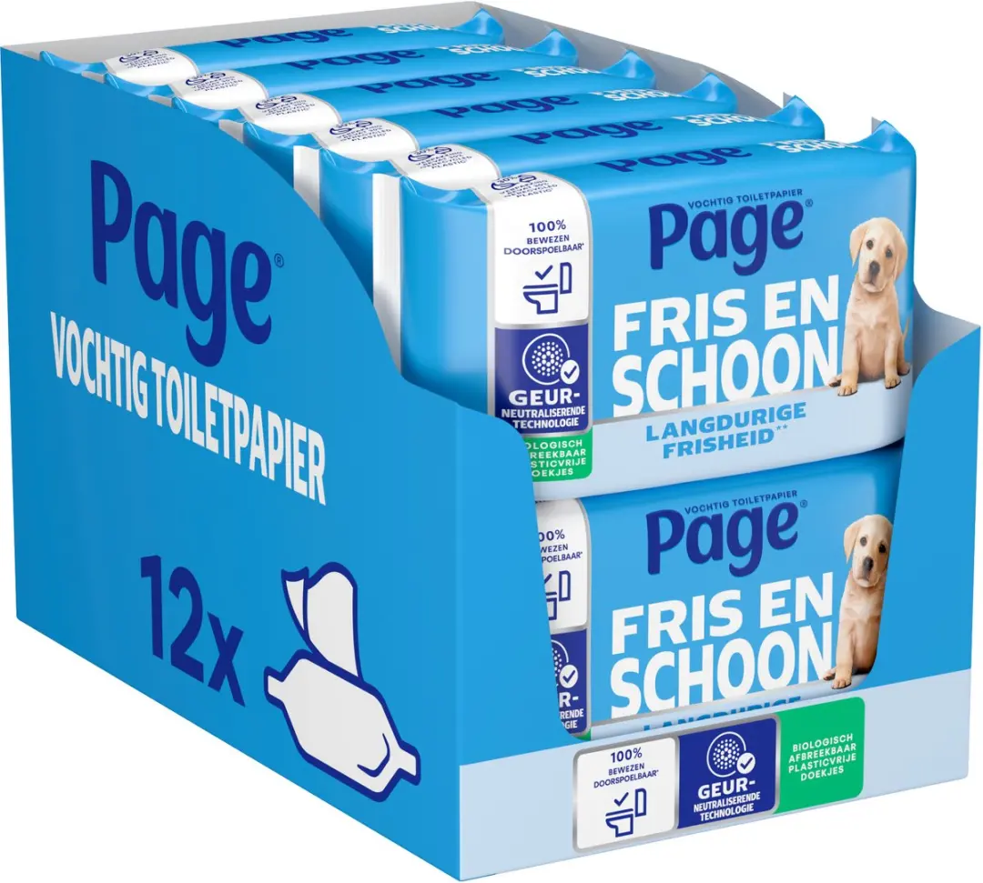 Page Vochtig Toiletpapier 456 Vel