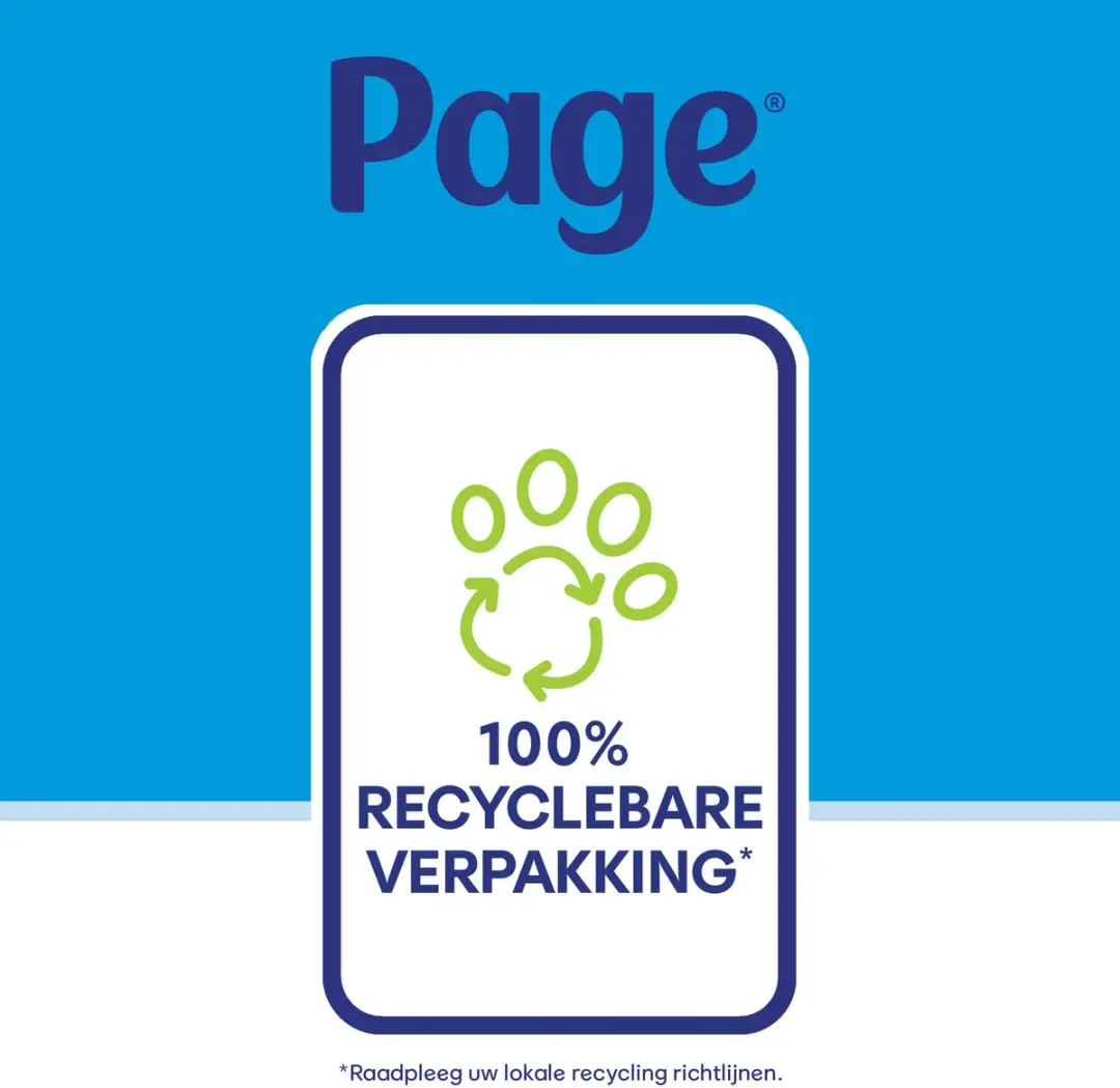 Page Vochtig Toiletpapier 456 Vel - 12 Rollen - afbeelding 5 van 6