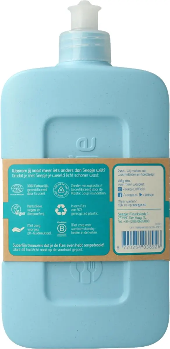 Seepje Afwasmiddel Spetterende Eucalyptus 500ml