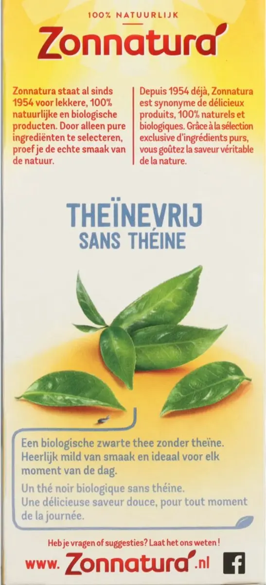 Zonnatura Theinevrije Thee 20 Stuks