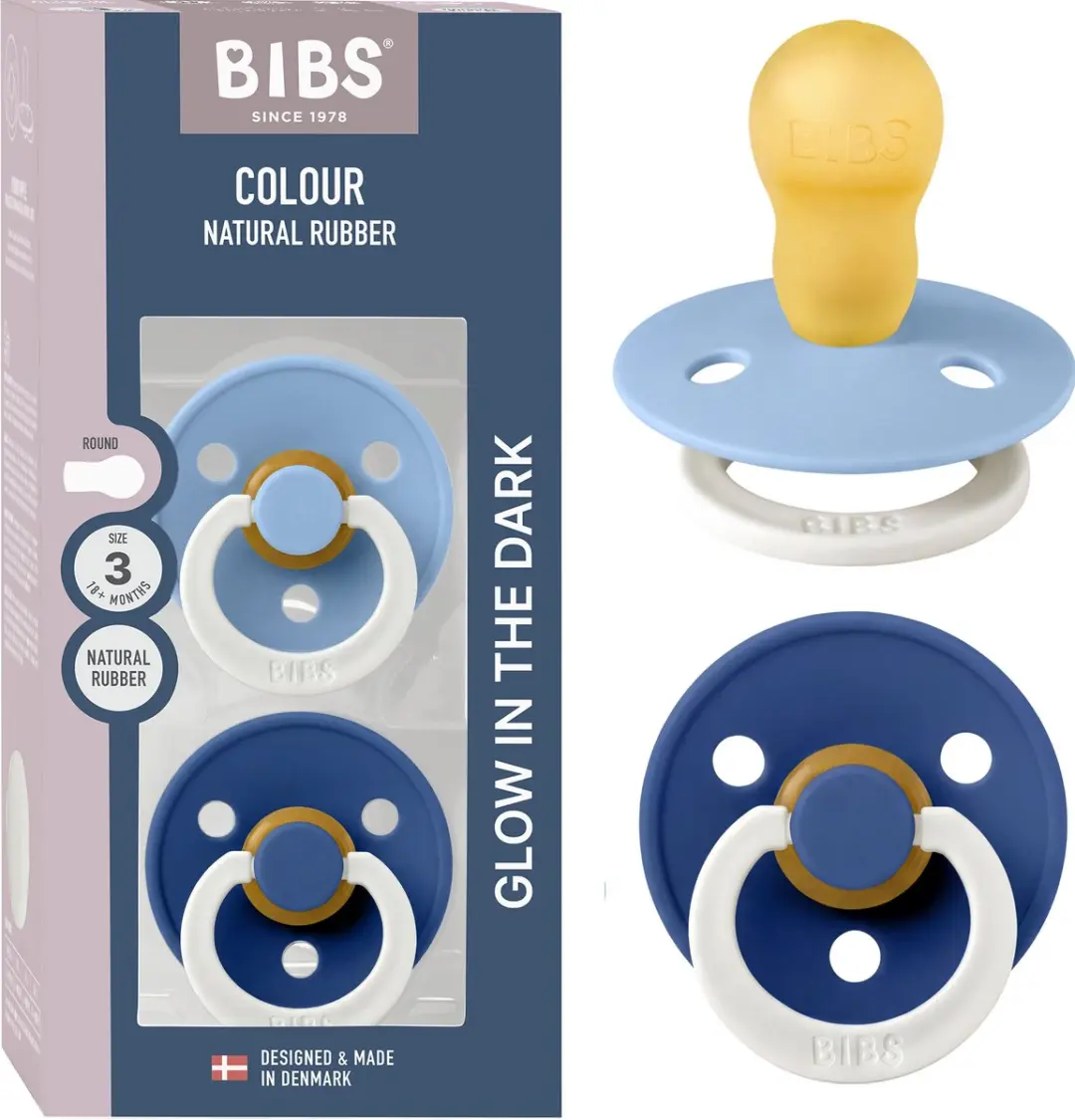 BIBS Colour Glow Fopspeen