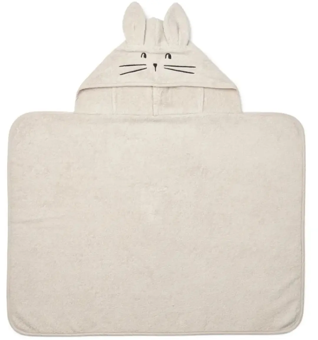 Liewood baby handdoek met capuchon, babyhanddoek Vilas Hase