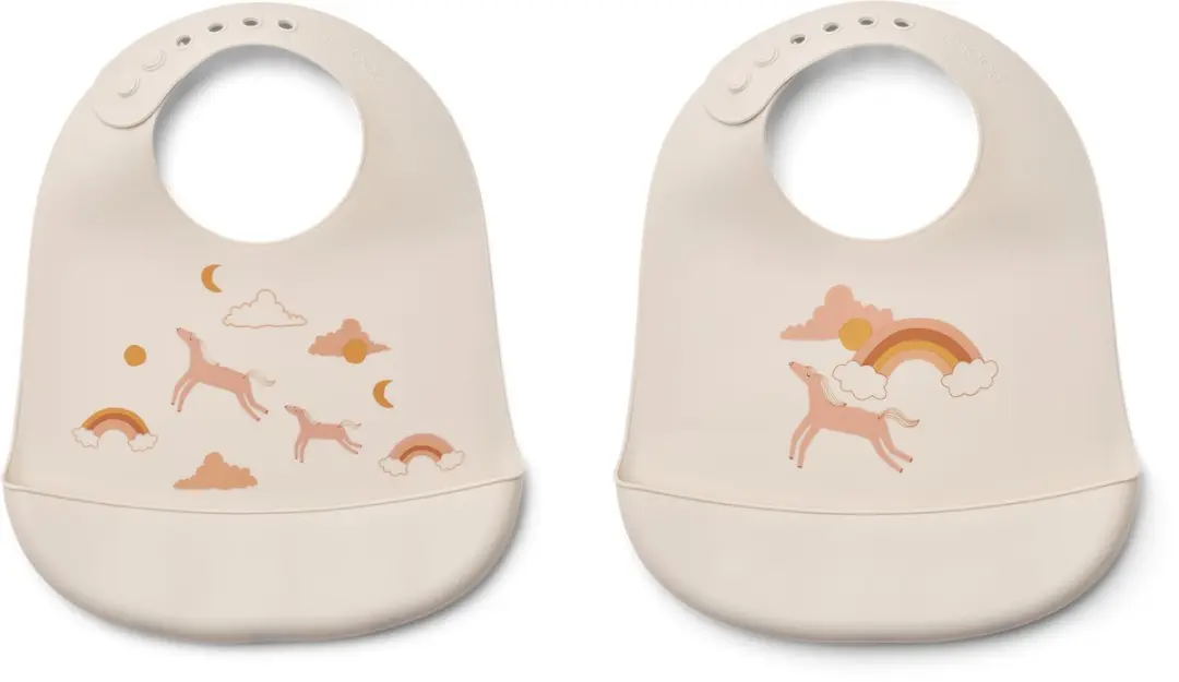Liewood Tilda slabbetjes met print (2 stuks)