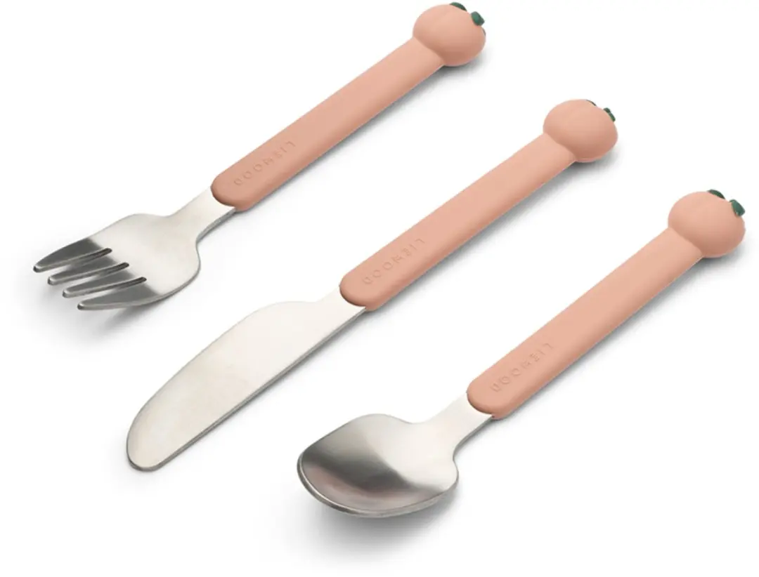 Liewood Tove Peach Cutlery Set Peach / Pale tuscany multi mix