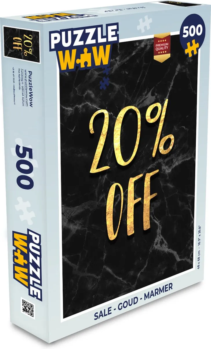 PuzzleWow Legpuzzel 500 Stuks