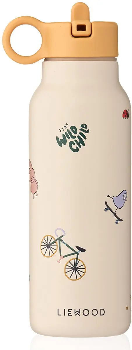 Liewood Drinkfles RVS Falk Tamtam Sandy 350 ml