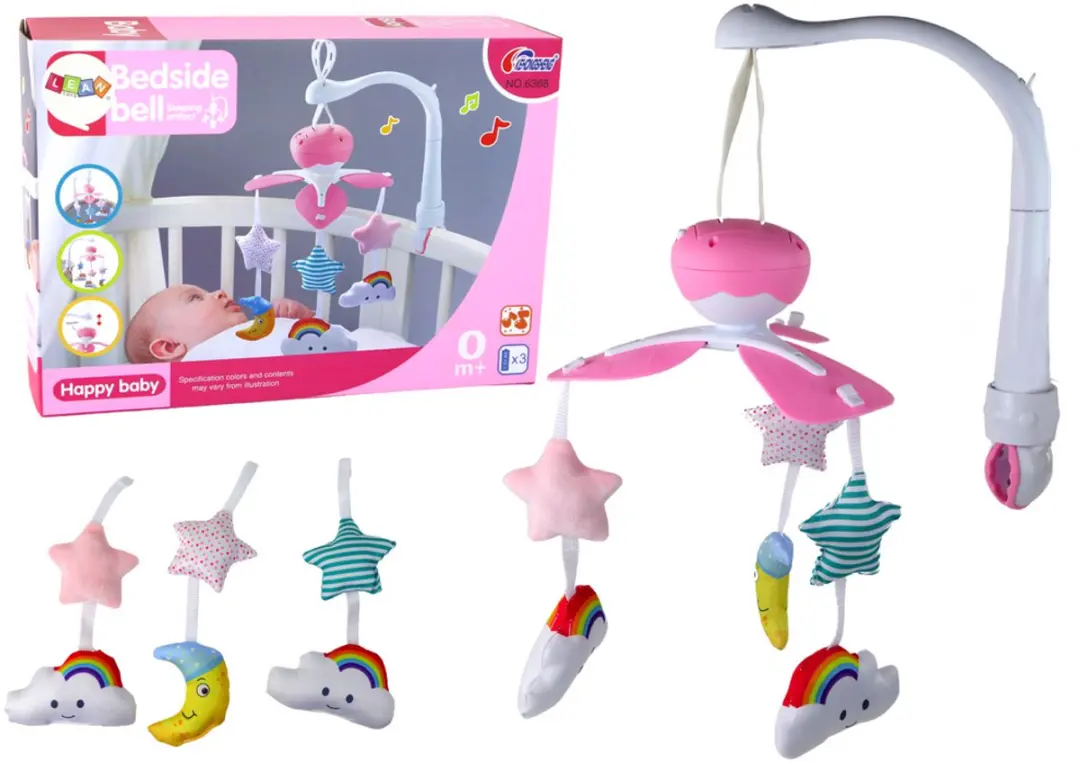 Lean Toys Babybed Carrousel Sky Sound
