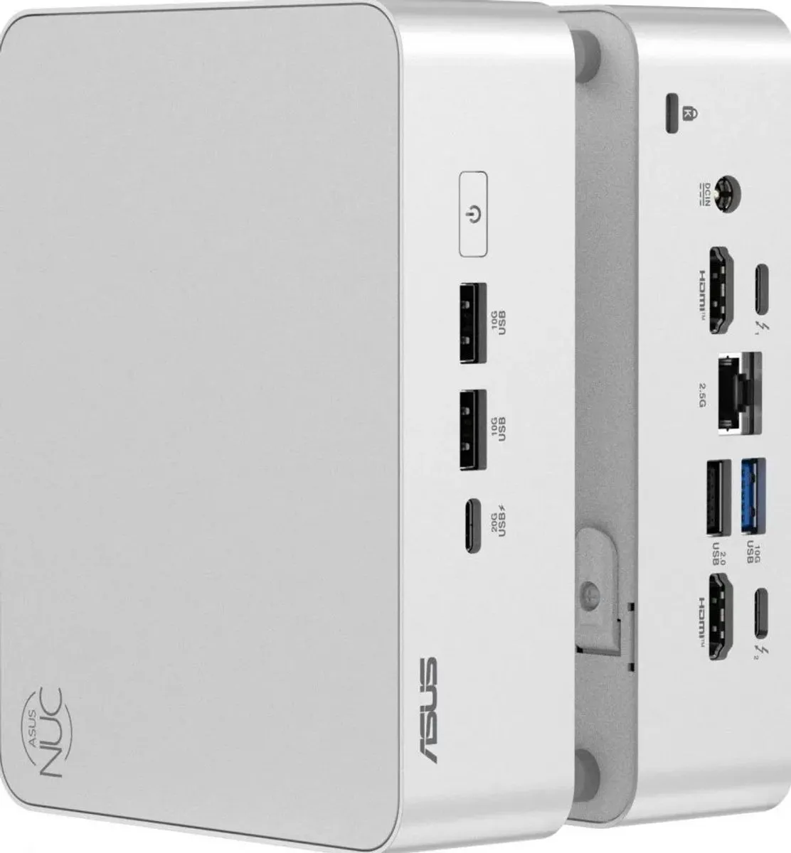ASUS NUC 15 Pro+ RNUC15CRSU900002 Barebone - Intel Core Ultra 9 285H - Wit