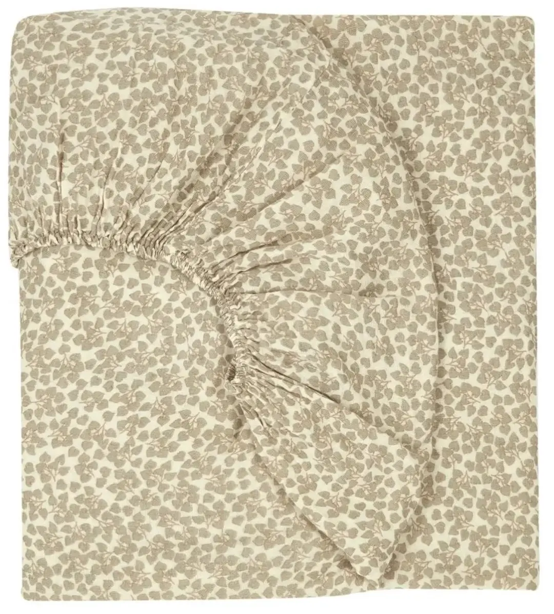 Nobodinoz WABI SABI hoeslaken voor ledikant, 70 x 140 cm, kleur: Lichtgroen Yumi
