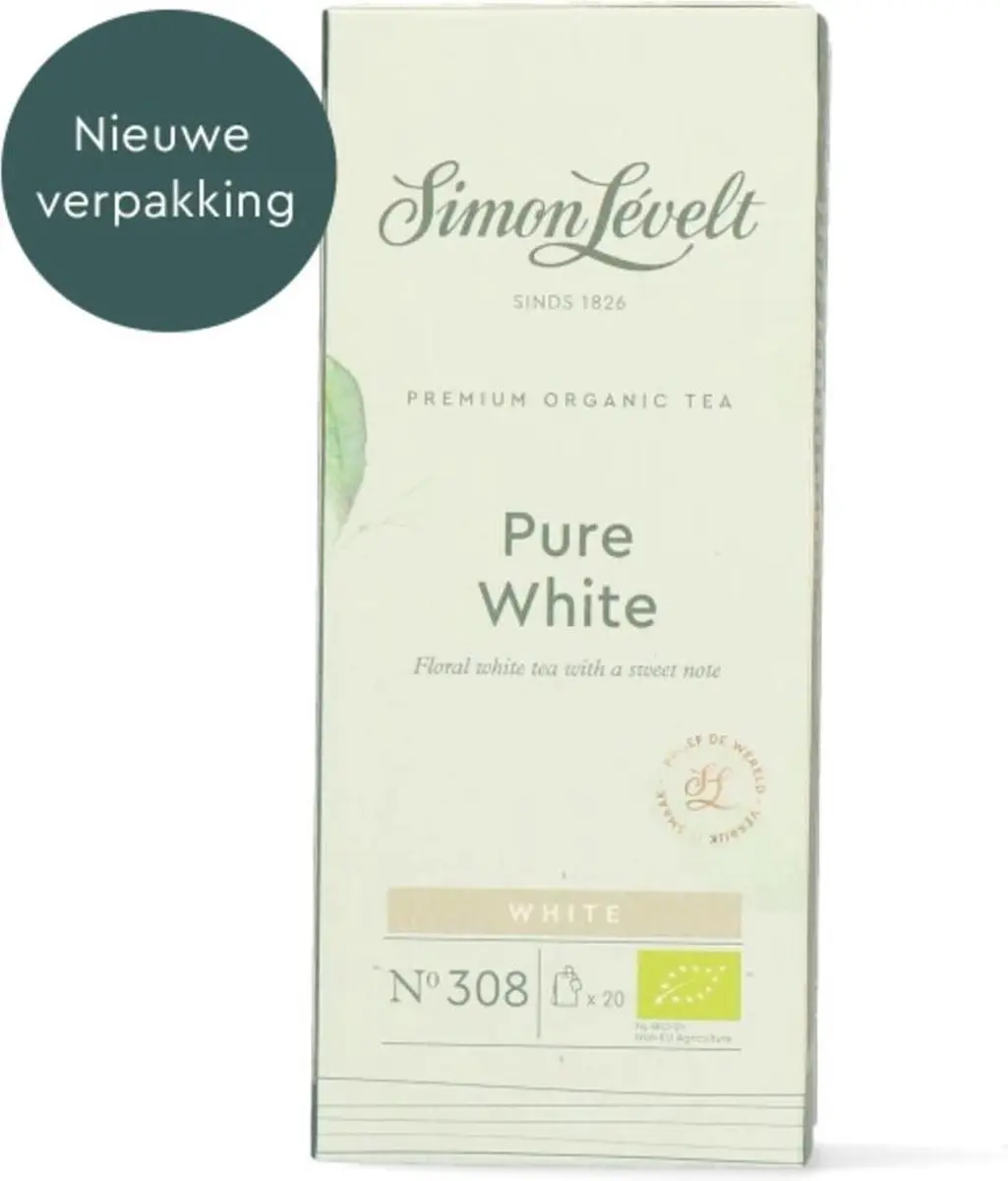 Simon Lévelt Pure White Thee 20 Builen - 20x20g - afbeelding 3 van 4