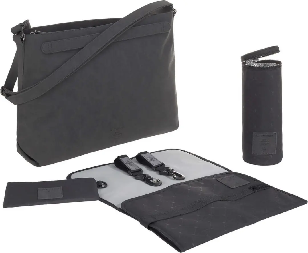 Lässig Luiertas Schoudertas Tender Shoulder Bag Anthracite Grijs