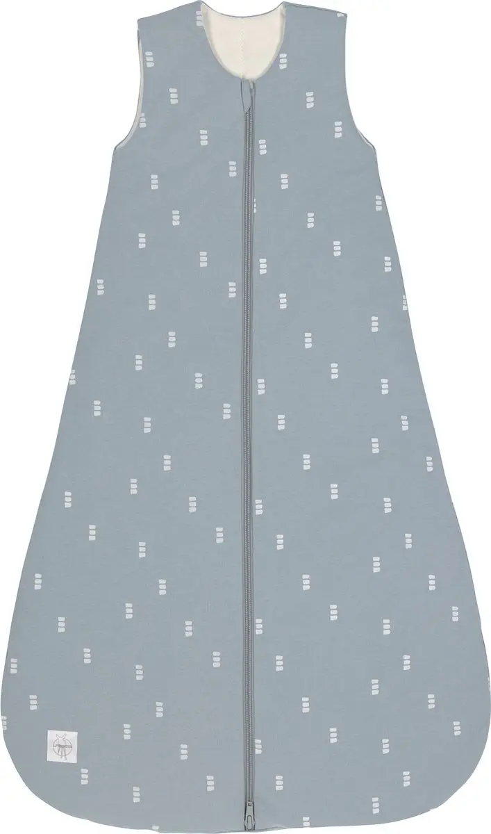 LÄSSIG babyslaapzak 4 seizoenen Blocks light blue, mt 50/56, 0-2 mnd
