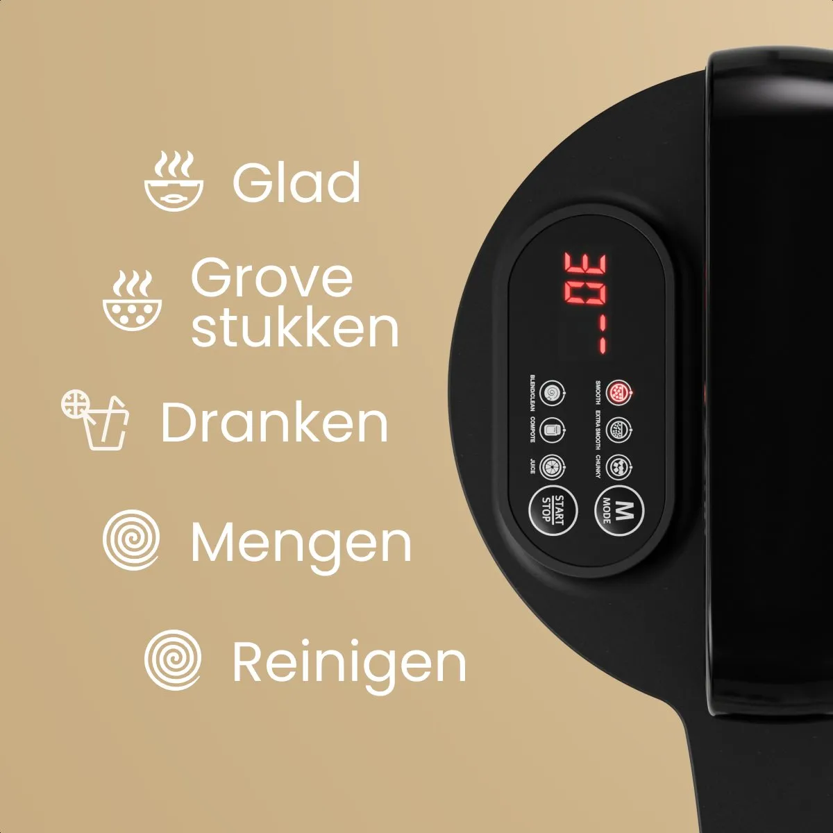 KitchenBrothers Soepmaker 2L - 5 Programma's - 800W - afbeelding 6 van 6
