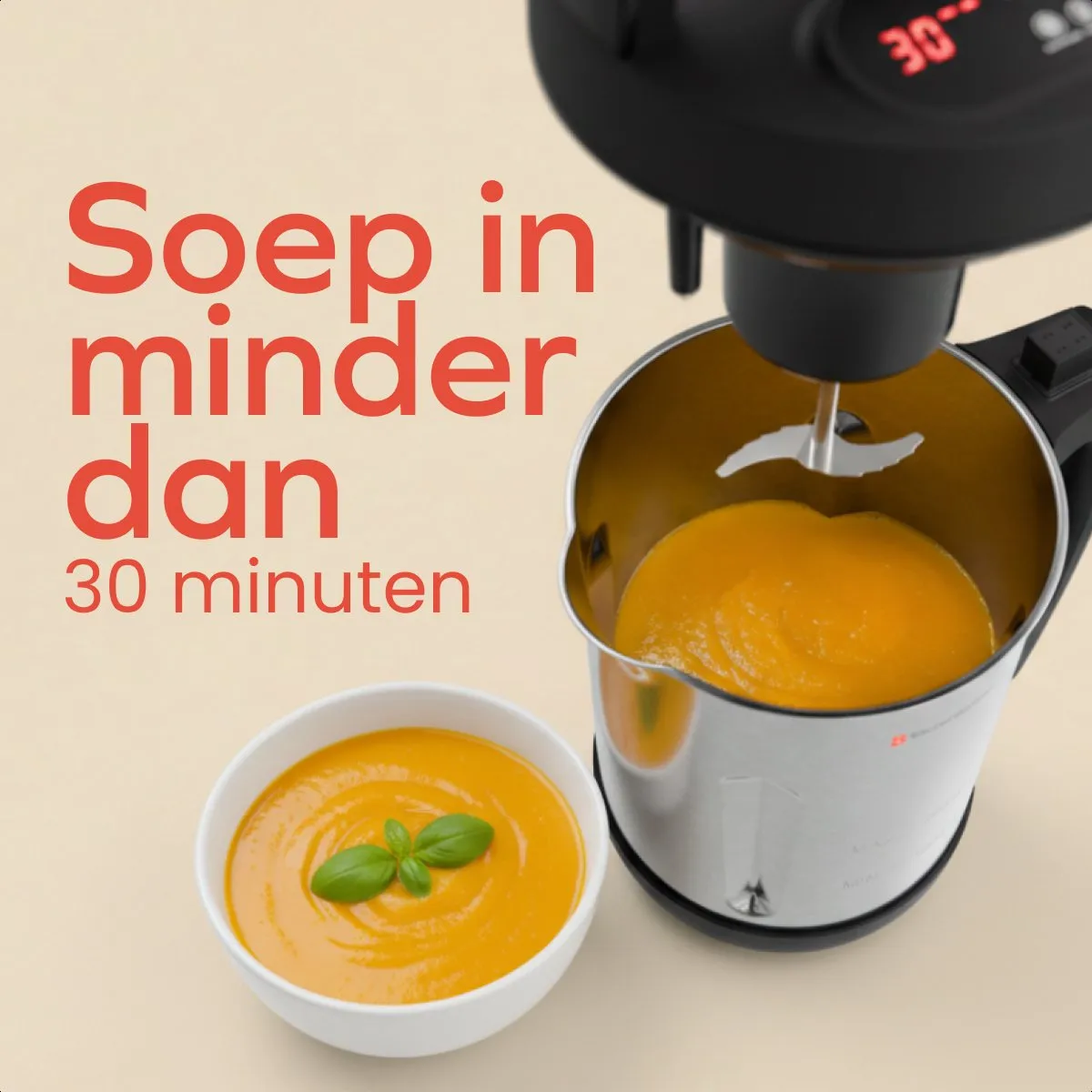 KitchenBrothers Soepmaker 2L - 5 Programma's - 800W